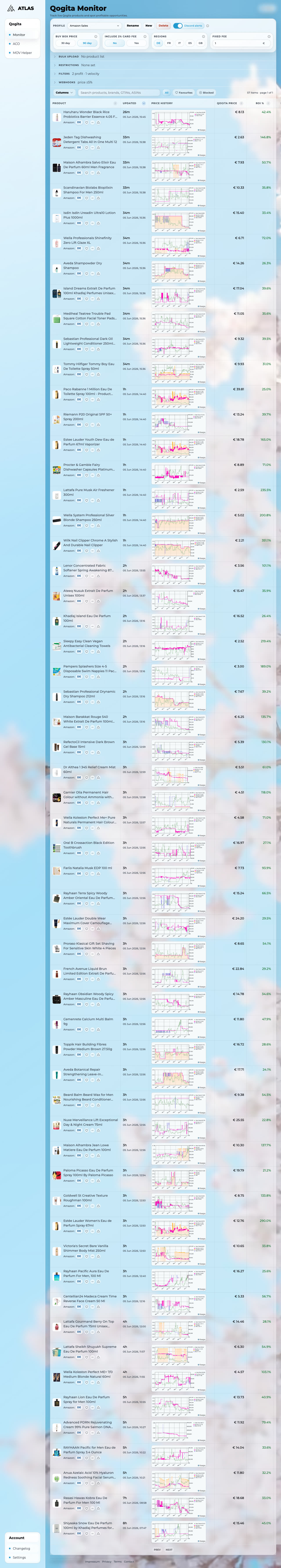 Live ATLAS Monitor screenshot
